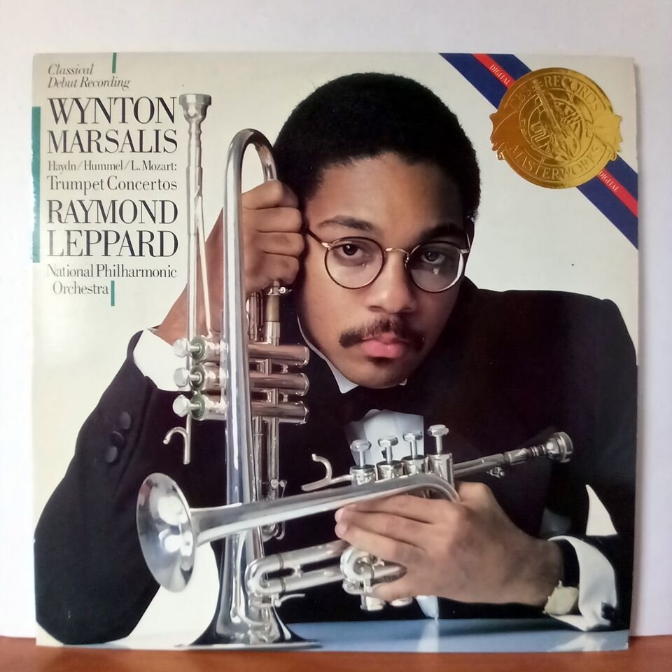 WYNTON MARSALIS, HAYDN / HUMMEL / L. MOZART, RAYMOND LEPPARD, NATIONAL PHILHARMONIC ORCHESTRA – TRUMPET CONCERTOS (1983) - LP 2.EL PLAK