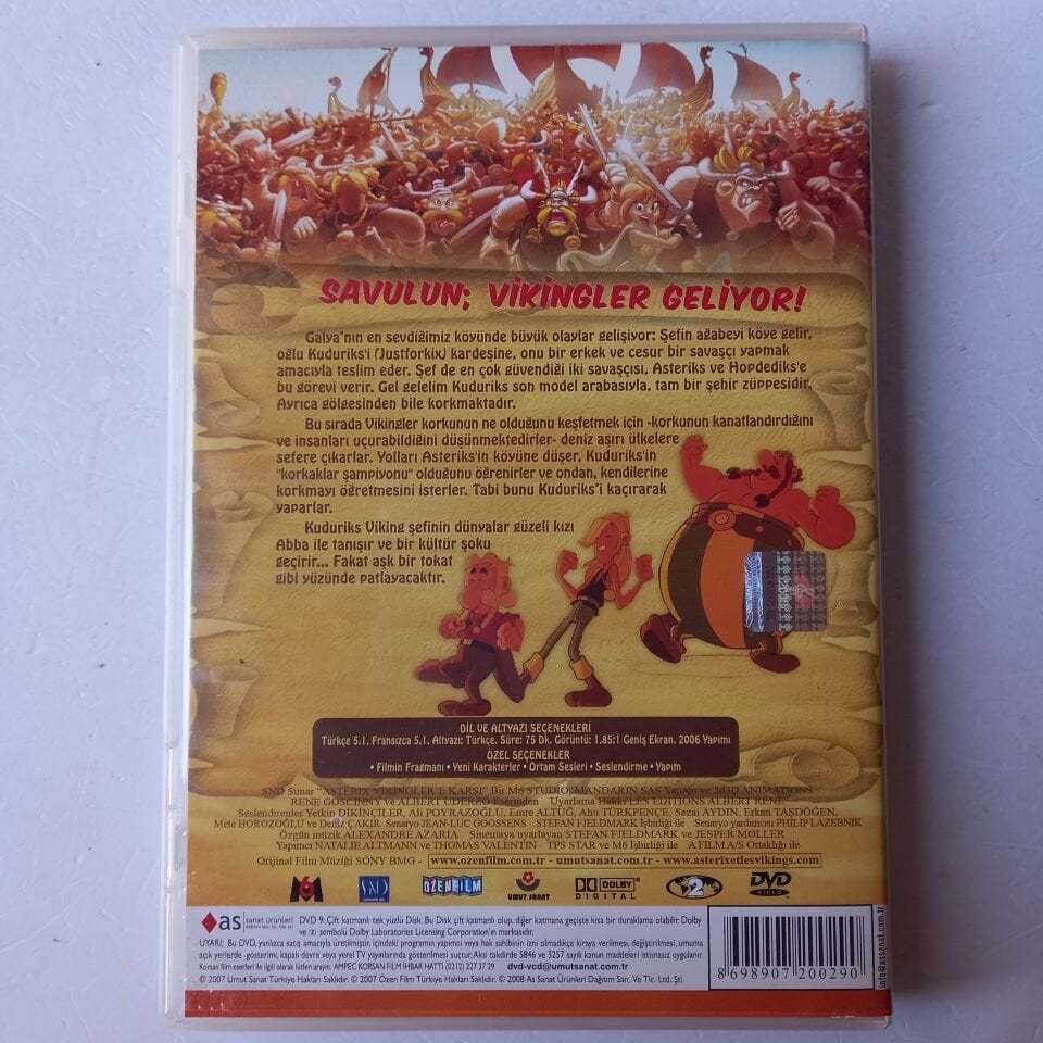 ASTERIX VİKİNGLERE KARŞI / ASTERIX ET LES VIKINGS - DVD 2.EL