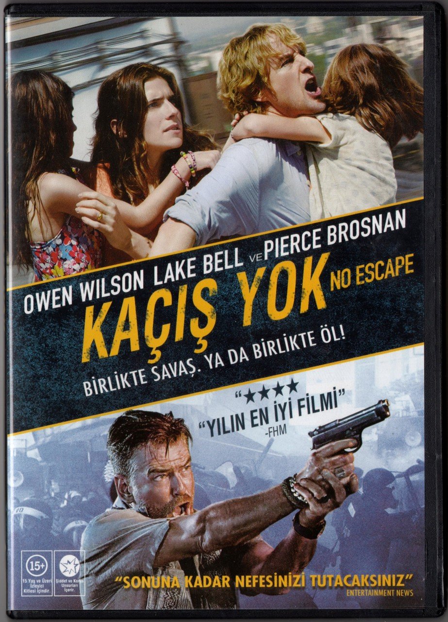 KAÇIŞ YOK - NO ESCAPE - OWEN WILSON - LAKE BELL - PIERCE BROSNAN - DVD 2.EL