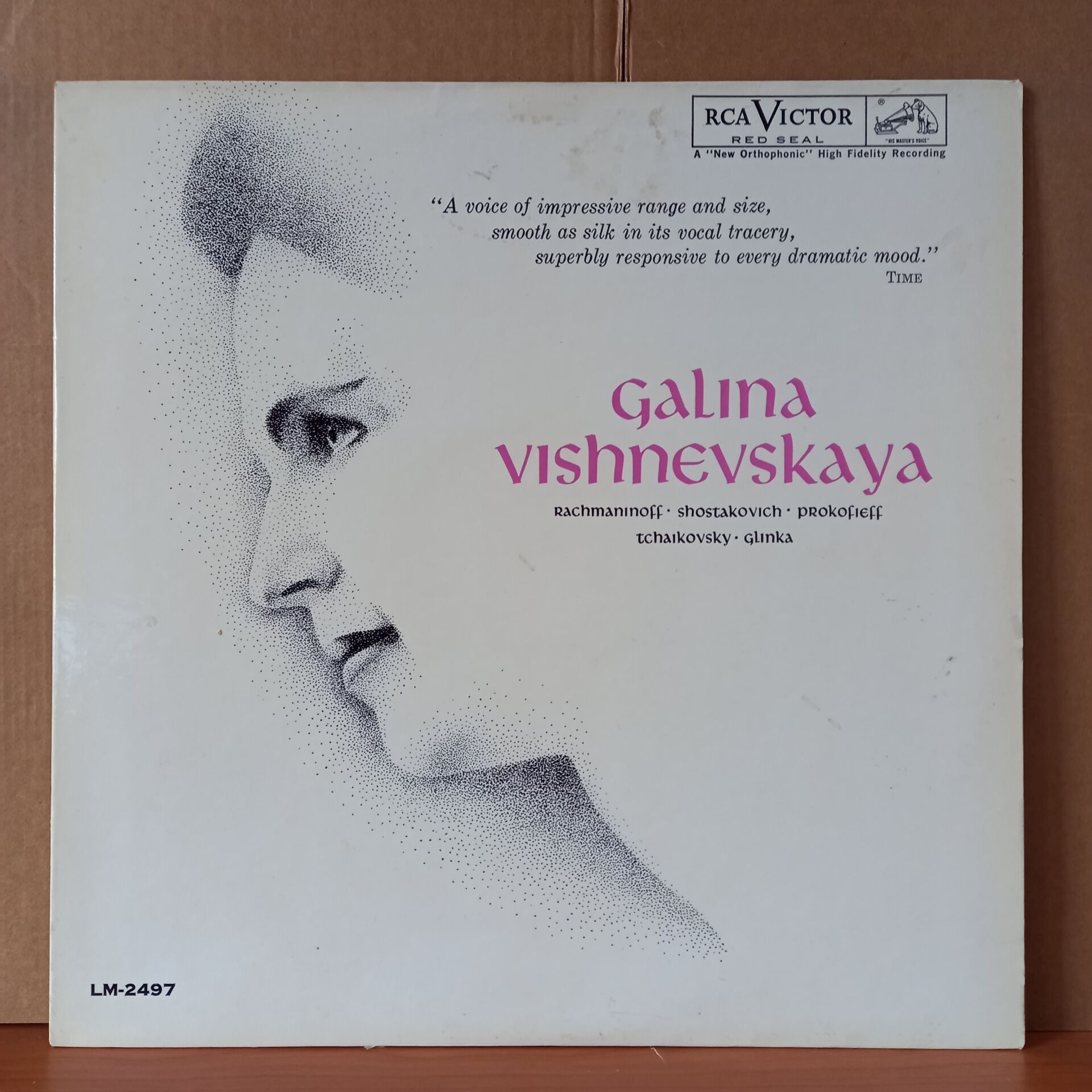 GALINA VISHNEVSKAYA / RACHMANINOFF, SHOSTAKOVICH, PROKOFIEFF, TCHAIKOVSKY, GLINKA (1961) - LP 2.EL PLAK