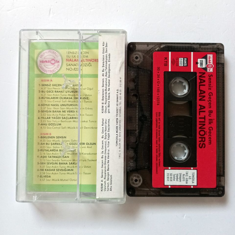 NALAN ALTINÖRS - SENSİZ GEÇEN BU İLK GECEM (1990) - KASET 2.EL
