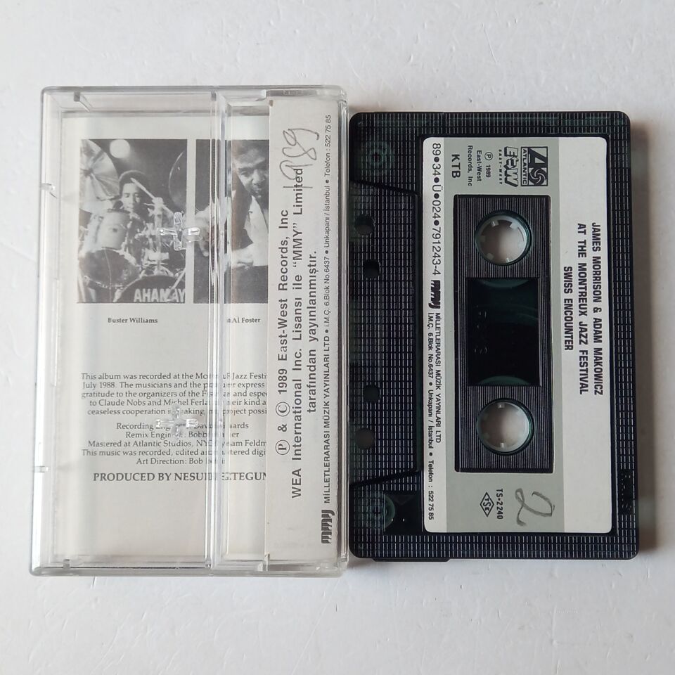 JAMES MORRISON, ADAM MAKOWICZ - AT THE MONTREUX JAZZ FESTIVAL / SWISS ENCOUNTER  (1989) - KASET 2.EL