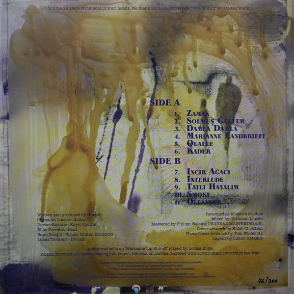 DÜNYA - ZAMAN THE DEBUT ALBUM (2023) - LP LIMITED EDITION SURPRISE COLOURED SIFIR PLAK