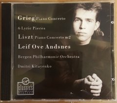 GRIEG PIANO CON. & 6 LYRIC PIECES / LISZT PIANO CON. - LEIF OVE ANDSNES DMITRI KITAYENKO - CD 2.EL