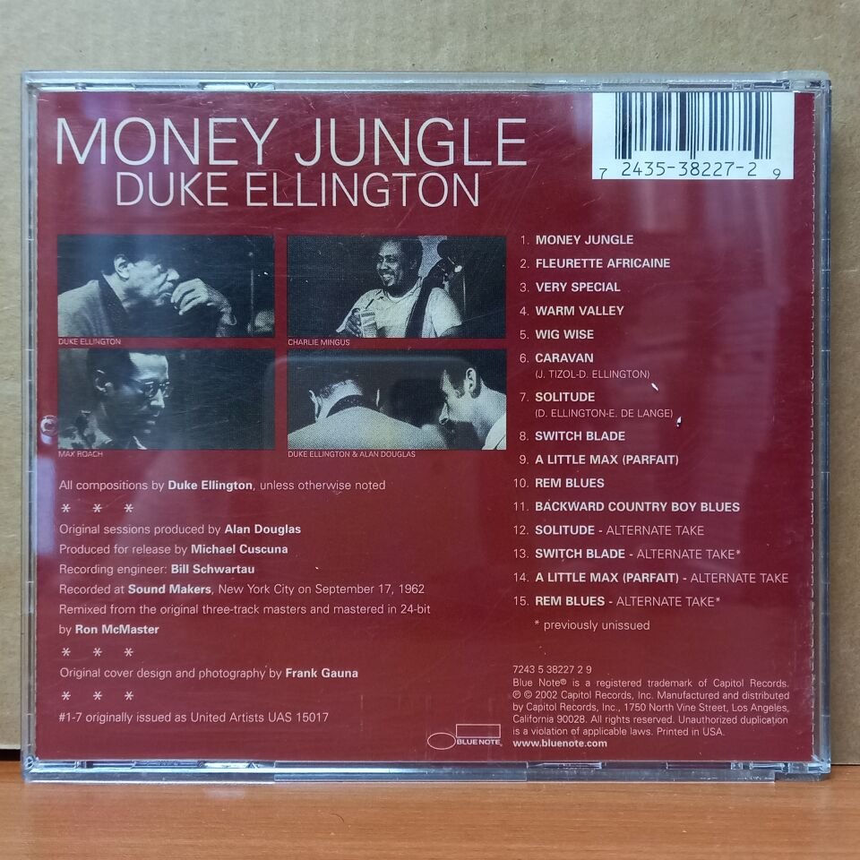 DUKE ELLINGTON -  MONEY JUNGLE / CHARLIE MINGUS, MAX ROACH (2002) - CD 2.EL