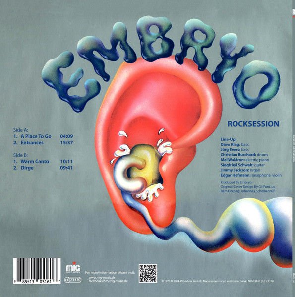 EMBRYO - ROCKSESSION (1973) - LP 2024 EDITION SIFIR PLAK