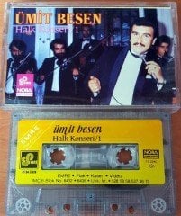 ÜMİT BESEN - HALK KONSERİ 1 (1987) - KASET EMRE 2.EL