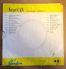NEŞECAN - GEL ÜZME BENİ / GARİP - 7'' 45 DEVİR KAPAKLI GRAFSON 2.EL PLAK