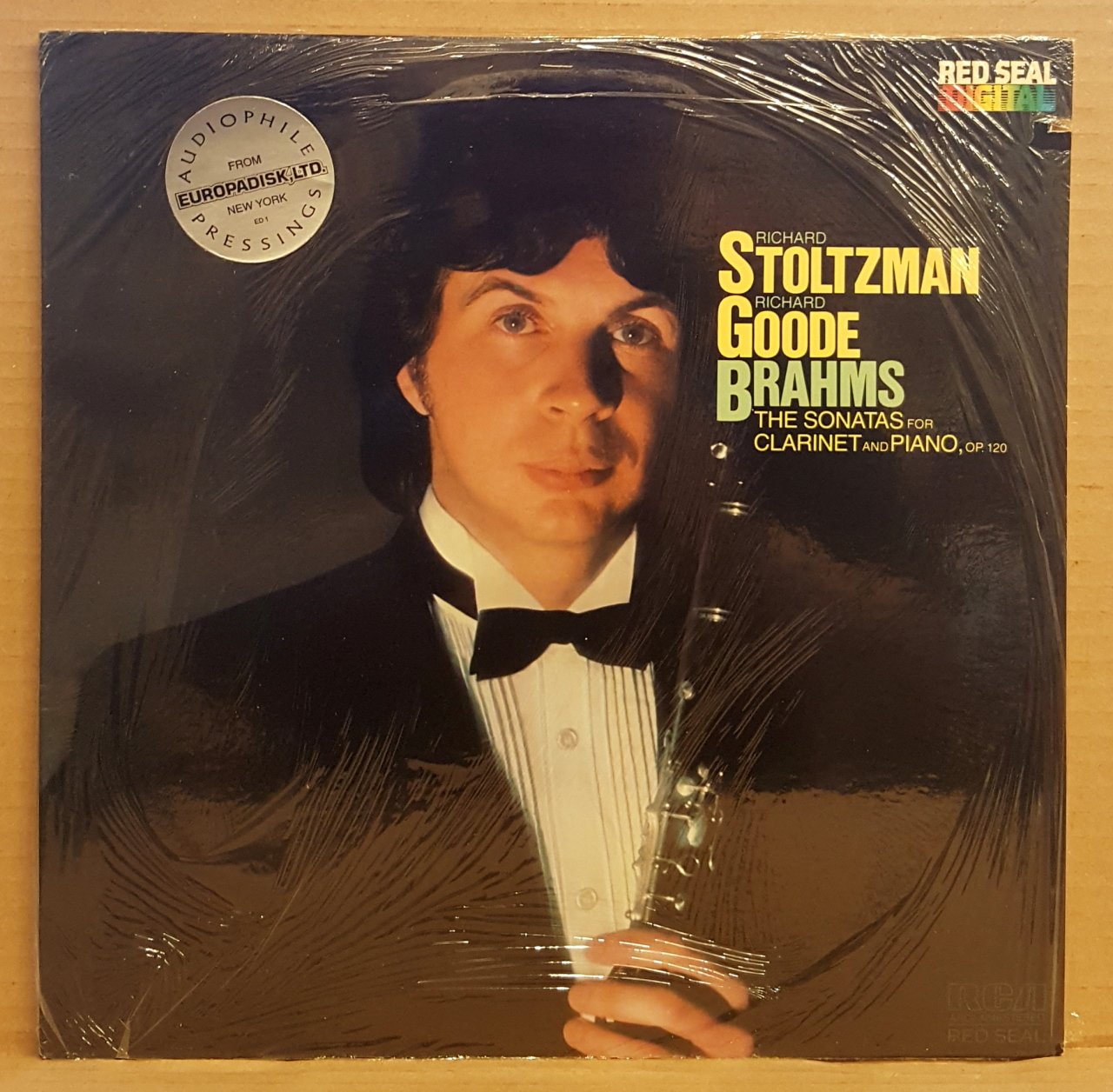 BRAHMS - SONATES FOR CLARINET AND PIANO / R STOLTZMAN & R GOODE (1982) - LP DÖNEM BASKI SIFIR PLAK