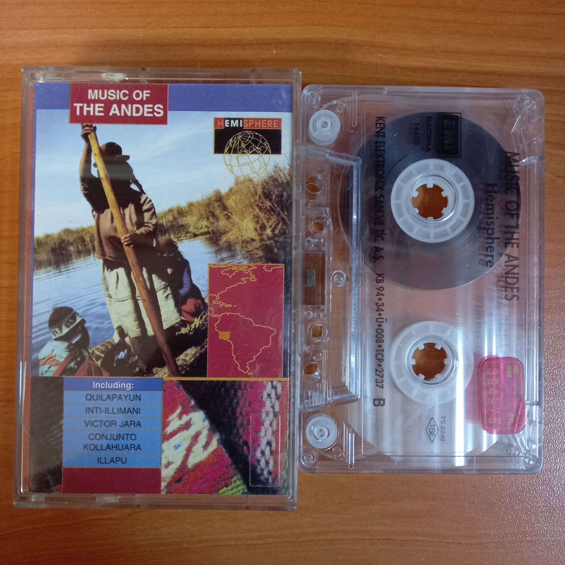 MUSIC OF THE ANDES / QUILAPAYUN, INTI-ILLIMANI, VICTOR JARA, ILLAPU (1994) - KASET 2.EL