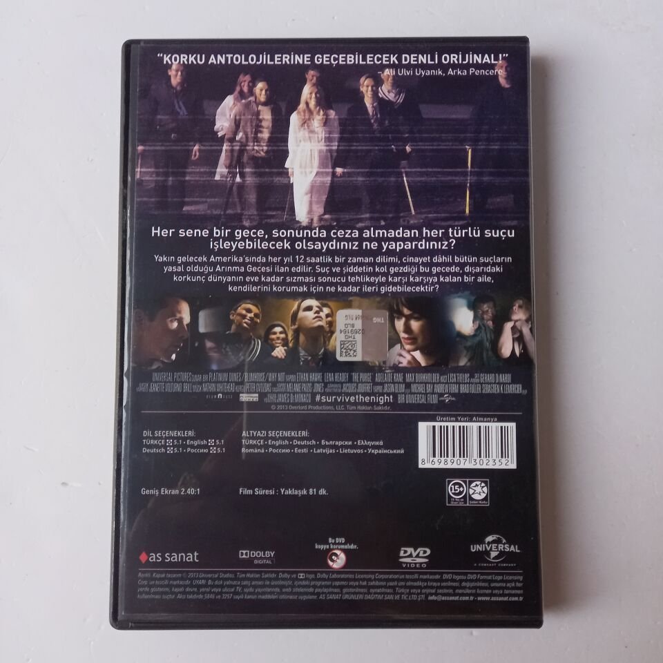 ARINMA GECESİ - THE PURGE - DVD 2.EL