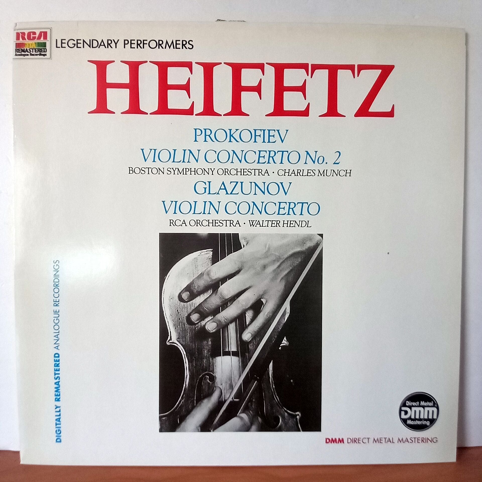 HEIFETZ / PROKOFIEV: VIOLIN CONCERTO NO. 2 / GLAZUNOV: VIOLIN CONCERTO (1986) - LP 2.EL PLAK