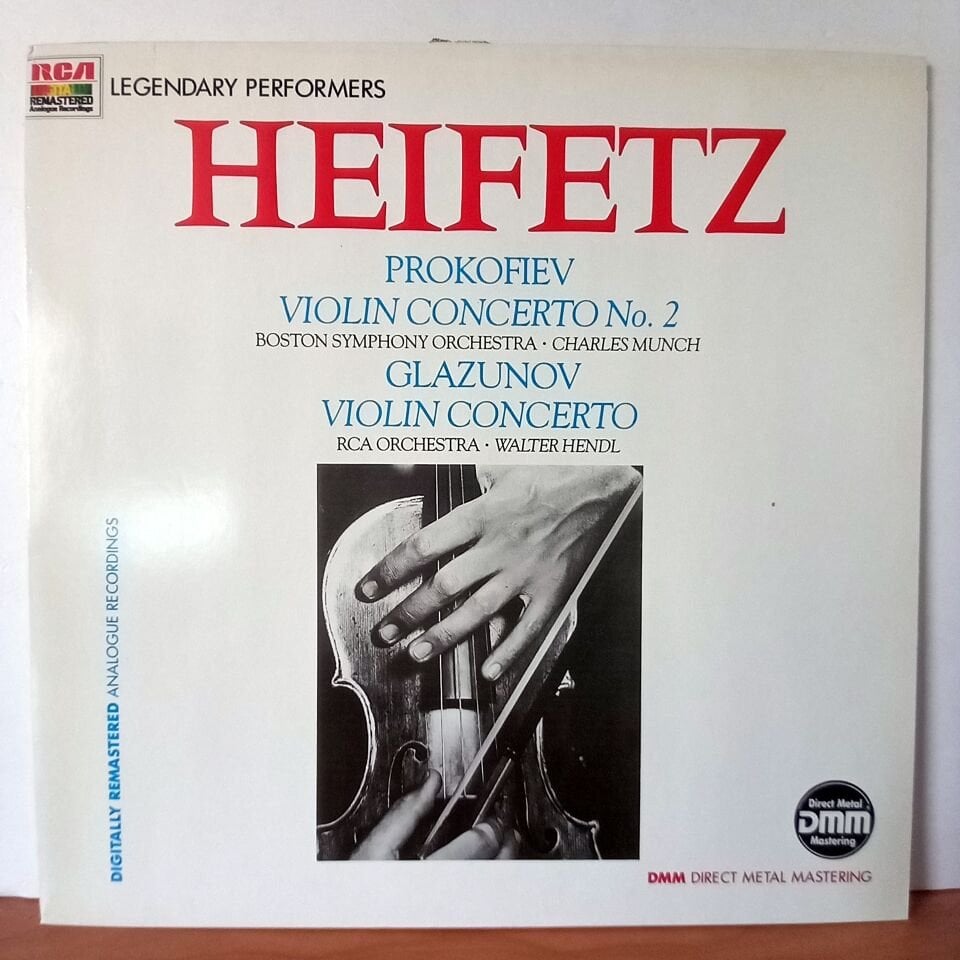 HEIFETZ / PROKOFIEV: VIOLIN CONCERTO NO. 2 / GLAZUNOV: VIOLIN CONCERTO (1986) - LP 2.EL PLAK