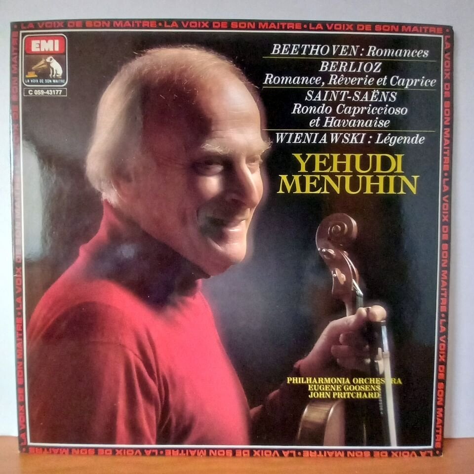YEHUDI MENUHIN, PHILHARMONIA ORCHESTRA, SIR EUGENE GOOSSENS, JOHN PRITCHARD – BEETHOVEN : ROMANCES 