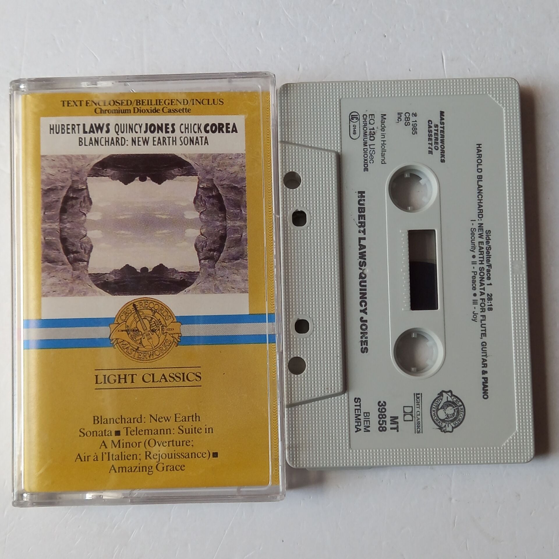 HUBERT LAWS, QUINCY JONES, CHICK COREA – BLANCHARD: NEW EARTH SONATA / TELEMANN: SUITE IN A MINOR (1985) - KASET 2.EL