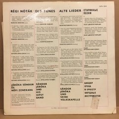 SANDOR JAROKA & HIS GIPSY BAND - REGI NOTAK OLD HUNGARIAN SONGS 1976 2.EL PLAK