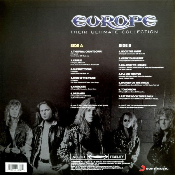 EUROPE - THEIR ULTIMATE COLLECTION (2023) - LP SIFIR PLAK