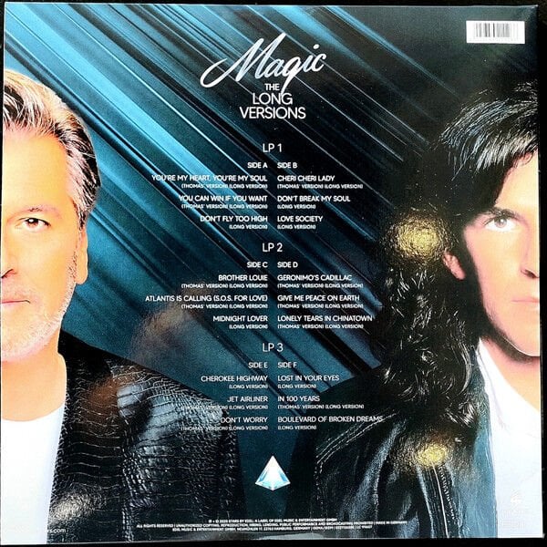 THOMAS ANDERS SINGS MODERN TALKING - MAGIC / THE LONG VERSIONS (2025) - 3xLP COLOURED EDITION SIFIR PLAK