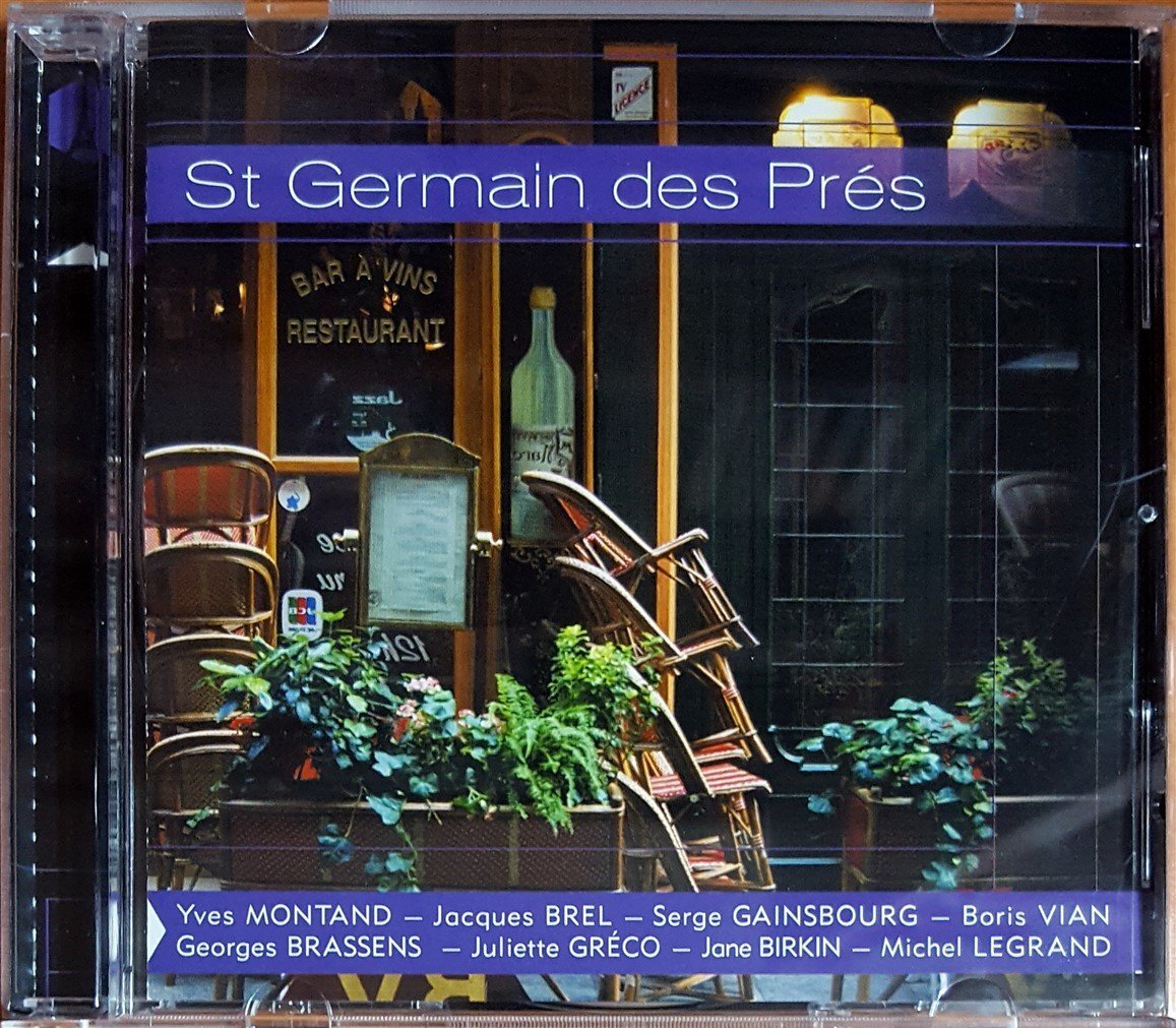 ST GERMAIN DES PRES / YVES MONTAND, JACQUES BREL, SERGE GAINSBOURG, BORIS VIAN, JANE BIRKIN (2002) CD 2.EL