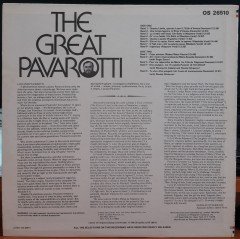 LUCIANO PAVAROTTI - THE GREAT PAVAROTTI (1977) - PLAK 2.EL