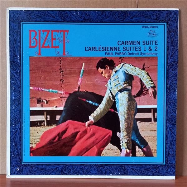 BIZET, PARAY, DETROIT SYMPHONY ORCHESTRA – BIZET CARMEN SUITE: L'ARLESIENNE SUITES 1 & 2 - LP 2.EL PLAK