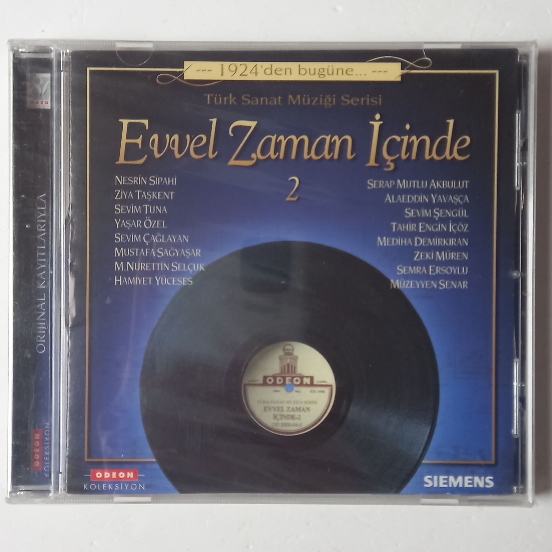 EVVEL ZAMAN İÇINDE 2 - 1924\'DEN BUGÜNE / TÜRK SANAT MÜZIĞI SERISI - CD SIFIR