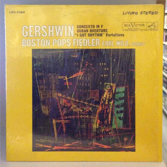 GERSHWIN BOSTON POPS FIEDLER LP 2.EL