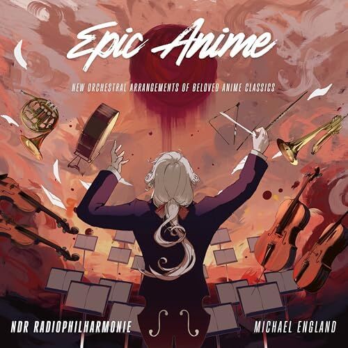 EPIC ANIME - MUSIC FROM DEMON SLAYER , NARUTO , BLEACH , SPIRITED AWAY etc / MICHAEL ENGLAND & NDR RADIOPHILHARMONIE ORCHESTRA (2026) - 2xLP COMPILATION SIFIR PLAK
