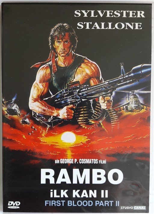 RAMBO İLK KAN II - FIRST BLOOD PART II - SYLVESTER STALLONE - DVD 2.EL