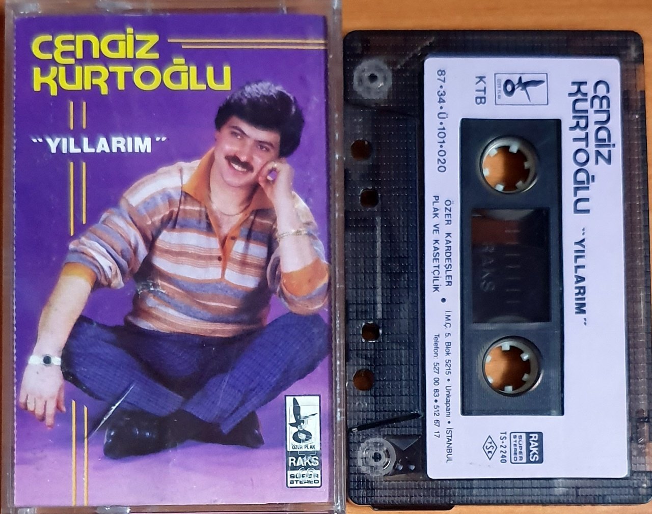 CENGİZ KURTOĞLU - YILLARIM (1987) - KASET ÖZER KARDEŞLER 2.EL