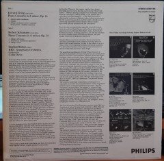 GRIEG, SCHUMANN PIANO CONCERTOS, STEPHEN BISHOP, BBC SYMPHONY ORCHESTRA, COLIN DAVIS (1972) - PLAK 2.EL