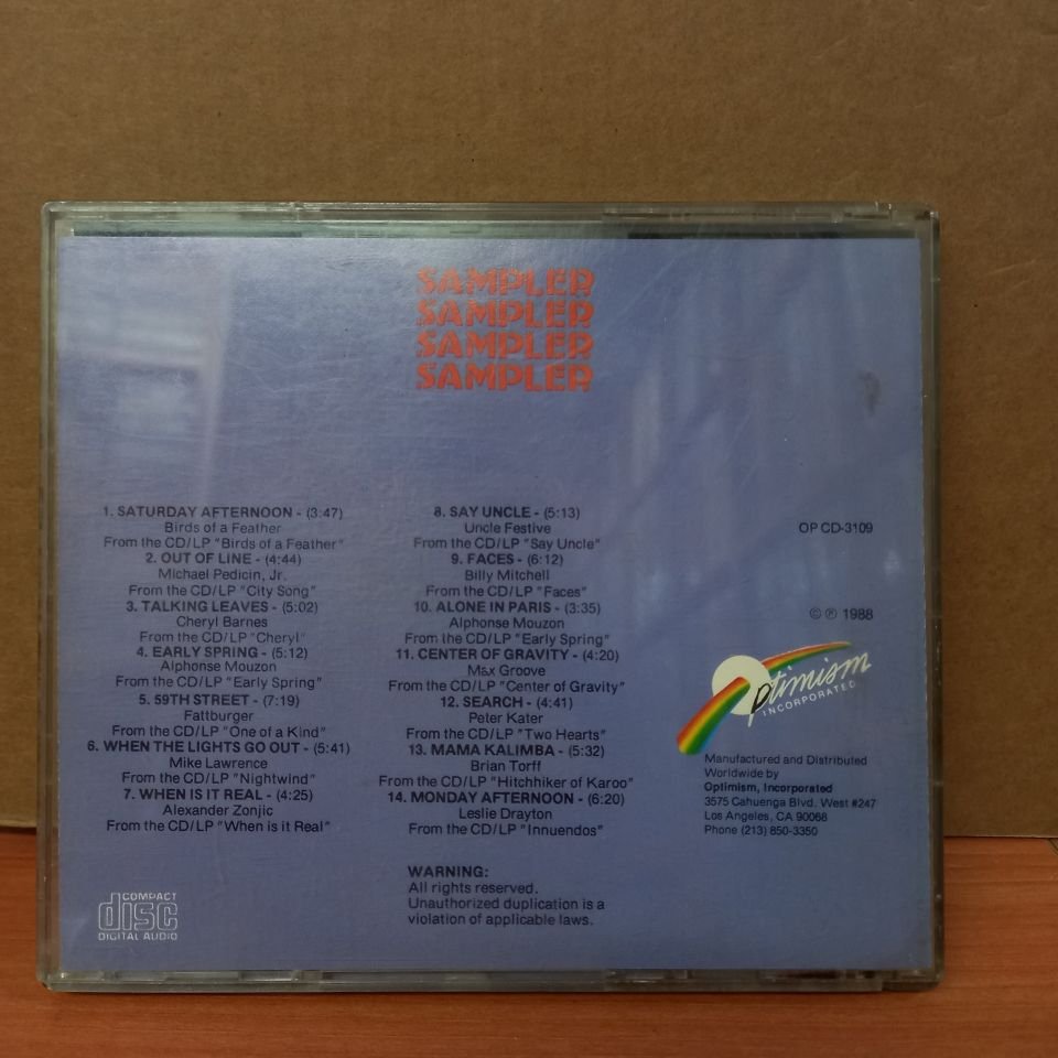 OPTIMISM,NCORPORATED SAMPLER VOL.2 POP JAZZ (1988) - CD 2. EL