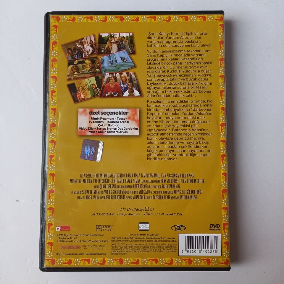 ŞANS KAPIYI KIRINCA - FERHAN ŞENSOY - ASUMAN DABAK - ZEKİ ALASYA - DVD 2.EL