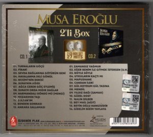 MUSA EROĞLU - 2'Lİ BOX (TURNALARIN GÖÇÜ/ZAMANSIZ YAĞMUR) - 2CD DIGIPACK SIFIR