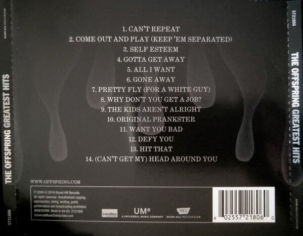 THE OFFSPRING – GREATEST HITS (2016) - CD REISSUE JEWEL CASE AMBALAJINDA SIFIR