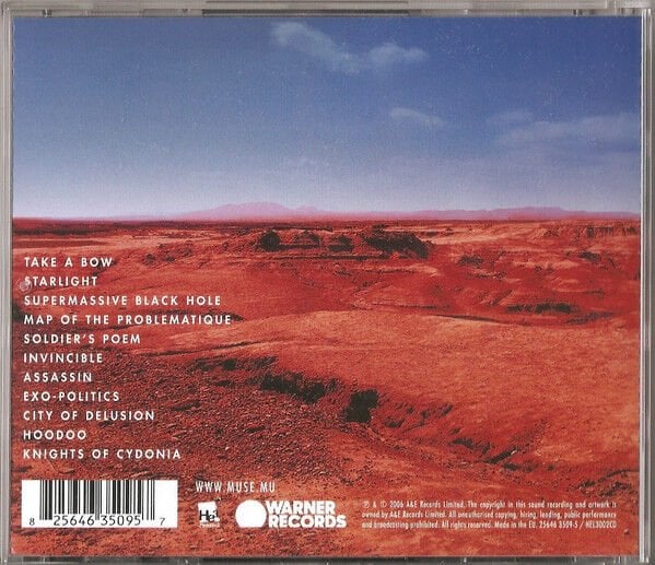 MUSE – BLACK HOLES AND REVELATIONS (2006) - CD JEWEL CASE AMBALAJINDA SIFIR