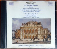 MOZART: OPERATIC ARIAS AND DUETS FROM MAGIC FLUTE, COSI FAN TUTTE, DON GIOVANNI, MARRIAGE OF FIGARO, ABDUCTION FROM THE SERAGLIO / ANDREA MARTIN, DONNA ROBIN, CAPELLA ISTROPOLITANA, VIENNA MOZART ORCHESTRA, JOHANNES WILDNER, KONRAD LEITHER (1990) NAXOS CD