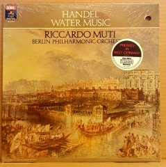 HANDEL - WATER MUSIC / RICCARDO MUTI BERLIN PHIL.ORCH. (1984) - LP CUT OUT DÖNEM BASKI SIFIR PLAK