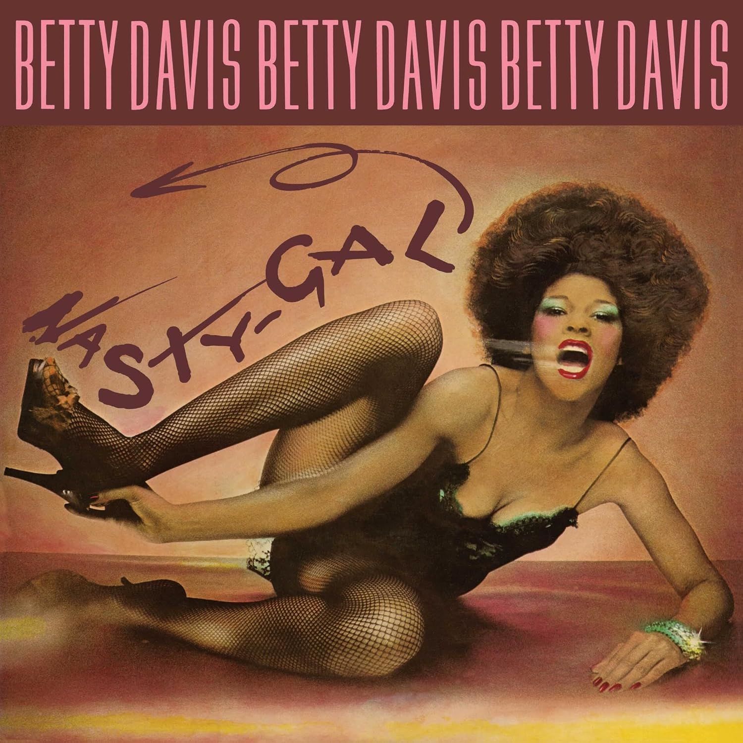BETTY DAVIS - NASTY GAL (1975) - LP SOUL FUNK 2024 Clear with Pink & Yellow Splatter COLOURED EDITION SIFIR PLAK