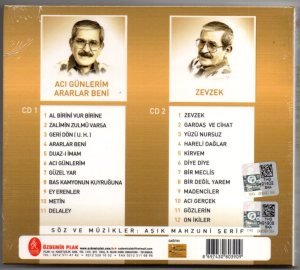 AŞIK MAHZUNİ ŞERİF - ACI GÜNLERİM / ARARLAR BENİ - ZEVZEK - 2CD DIGIPACK SIFIR