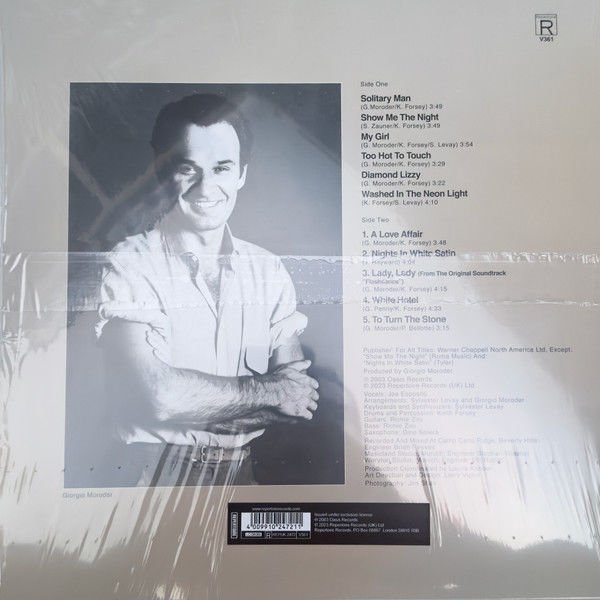 GIORGIO MORODER & JOE ESPOSITO - SOLITARY MEN (2003) - LP 180GR 2023 EDITION COLOURED SIFIR PLAK