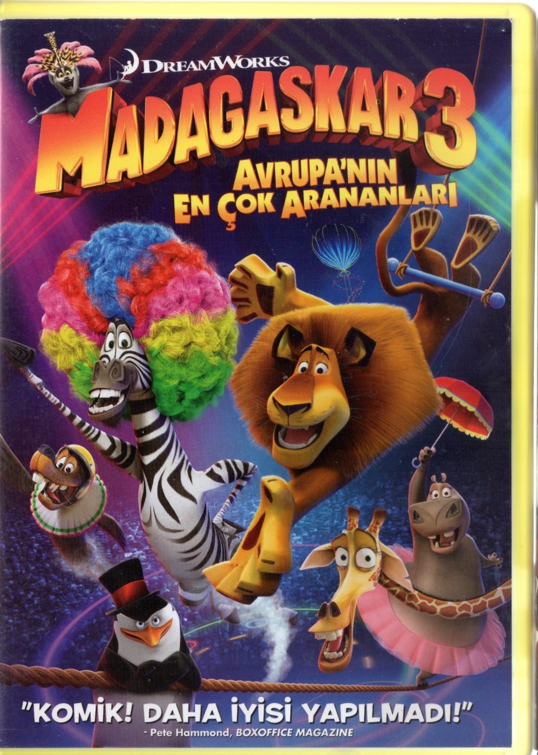 MADAGASCAR 3 EUROPE'S MOST WANTED - MADACASKAR 3 AVRUPA'NIN EN ÇOK ARANANLARI - ANİMASYON - DVD 2.EL