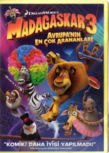 MADAGASCAR 3 EUROPE'S MOST WANTED - MADACASKAR 3 AVRUPA'NIN EN ÇOK ARANANLARI - ANİMASYON - DVD 2.EL