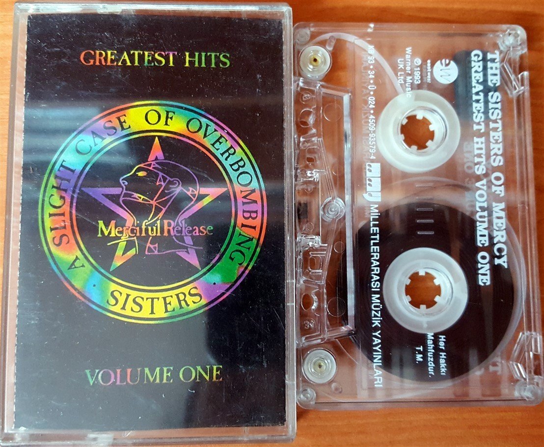 SISTERS OF MERCY - GREATEST HITS VOLUME ONE (1993) MMY CASSETTE MADE IN TURKEY ''USED''