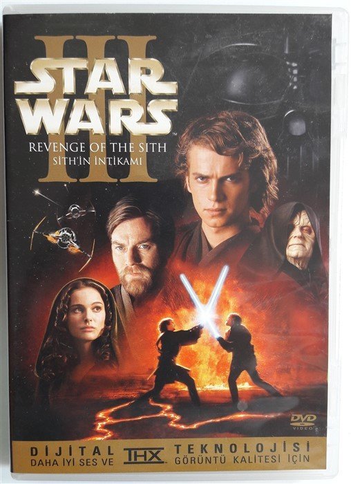 STAR WARS III REVENGE OF THE SITH - SITH'IN İNTİKAMI - EVAN McGREGOR - NATALIE PORTMAN - SAMUEL L. JACKSON - GEORGE LUCAS - DVD 2.EL