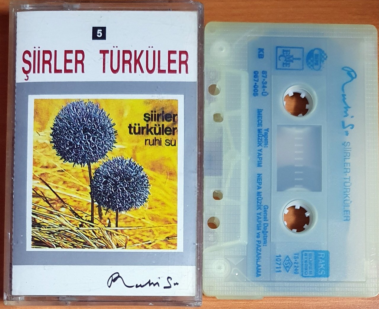 RUHİ SU - ŞİİRLER TÜRKÜLER - KASET 2.EL