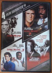 LETHAL WEAPON - 4 FILM FAVORITES - MEL GIBSON - DANNY GLOVER - 2DVD 2.EL 1. BÖLGE TR ALTYAZI YOKTUR