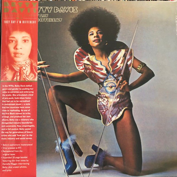 BETTY DAVIS - THEY SAY I'M DIFFERENT (1974) - LP SOUL FUNK 2023 ORANGE TRANSLUCENT COLOURED EDITION SIFIR PLAK