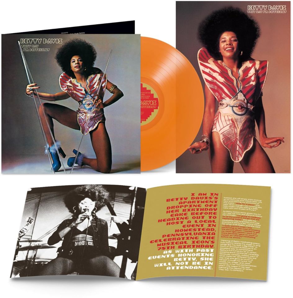 BETTY DAVIS - THEY SAY I'M DIFFERENT (1974) - LP SOUL FUNK 2023 ORANGE TRANSLUCENT COLOURED EDITION SIFIR PLAK