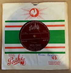 ALAADDİN ŞENSOY - KARŞIYAKA / VEDA - 7'' 45 DEVİR FİRMA KAPAKLI PATHE 2.EL PLAK
